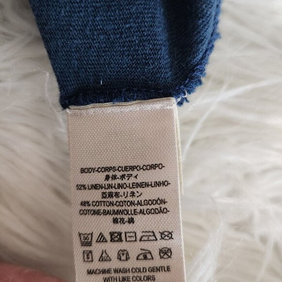 Free People Love Letter Women's Small Off The Shoulder Ruffle Crop Top Blue - Picture 8 of 10